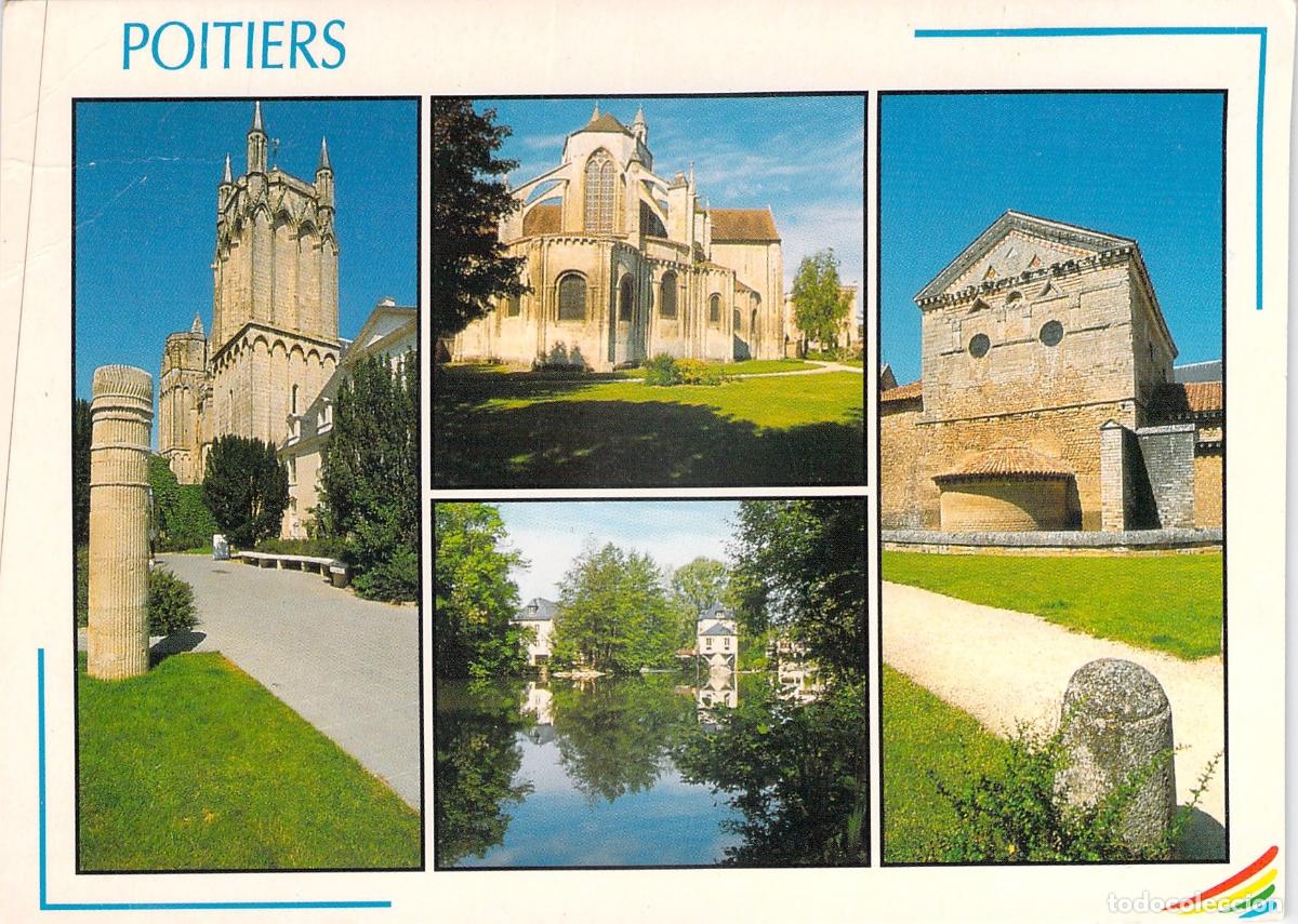 Postales: Postal de Poitiers con Vistas de la Catedral y Monumentos