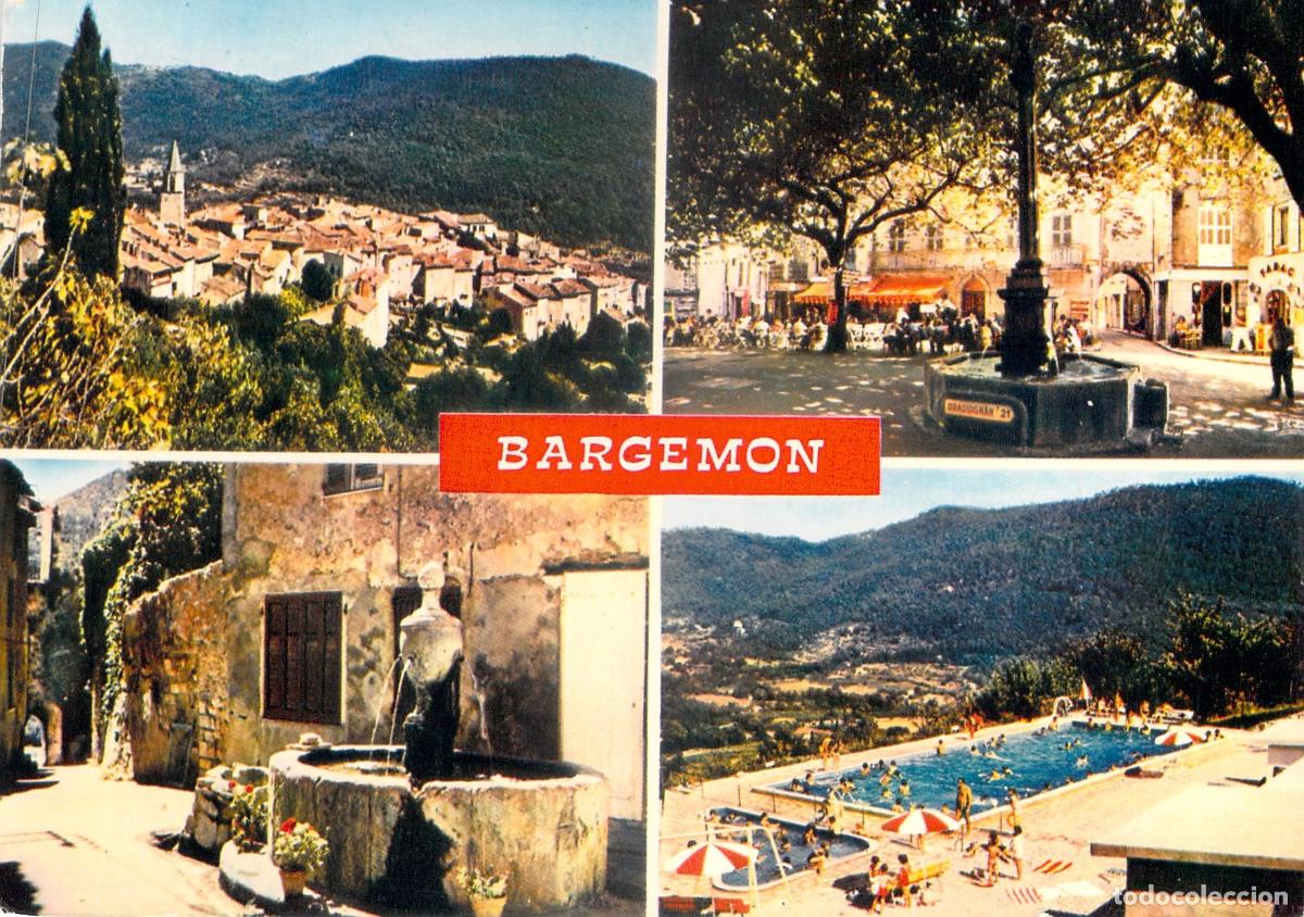 Postales: Postal Multivista de Bargemon Francia Var con Piscina y Fuentes