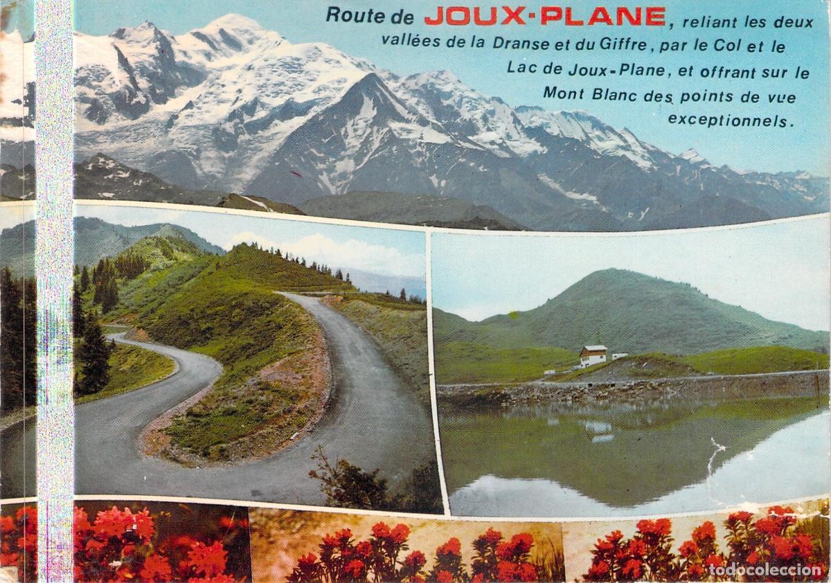 Postales: Postal de la Ruta de Joux-Plane y el Macizo del Mont Blanc