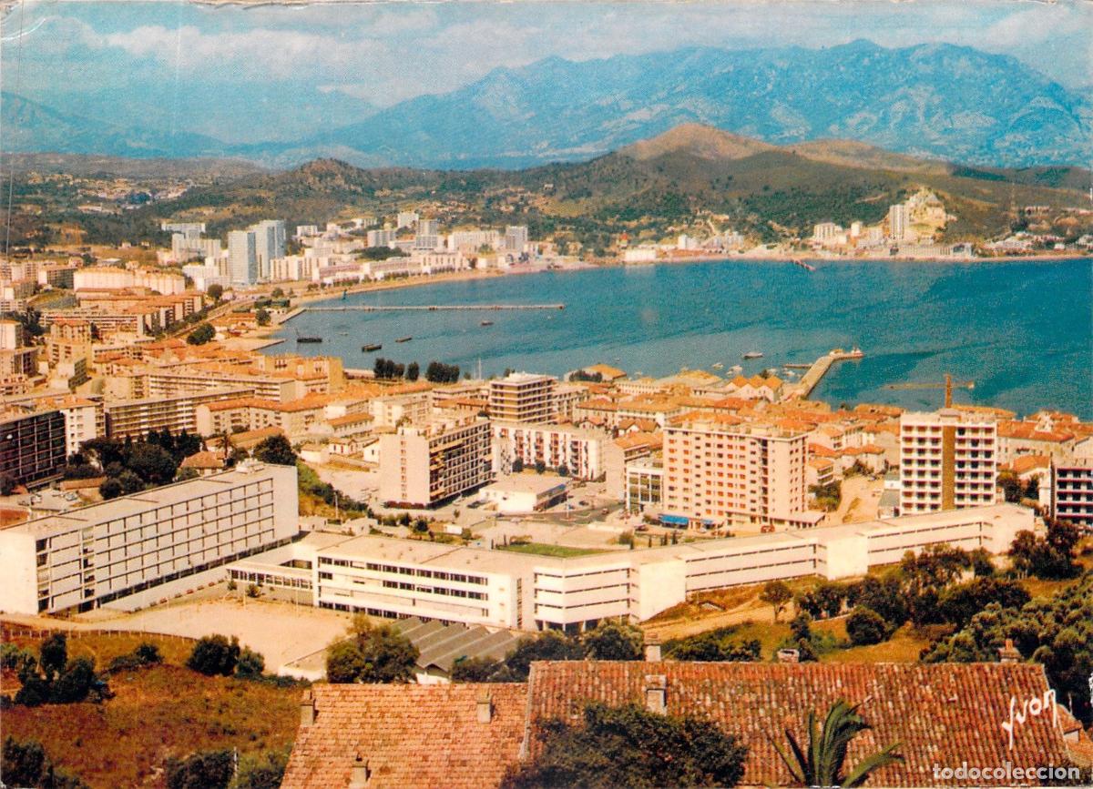 Postales: Postal de Ajaccio Vista General de la Ciudad y Bah&iacute;a C&oacute;rcega