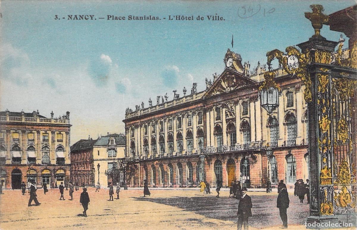 Postkarten: Postal de Nancy: Plaza Stanislas y el Ayuntamiento