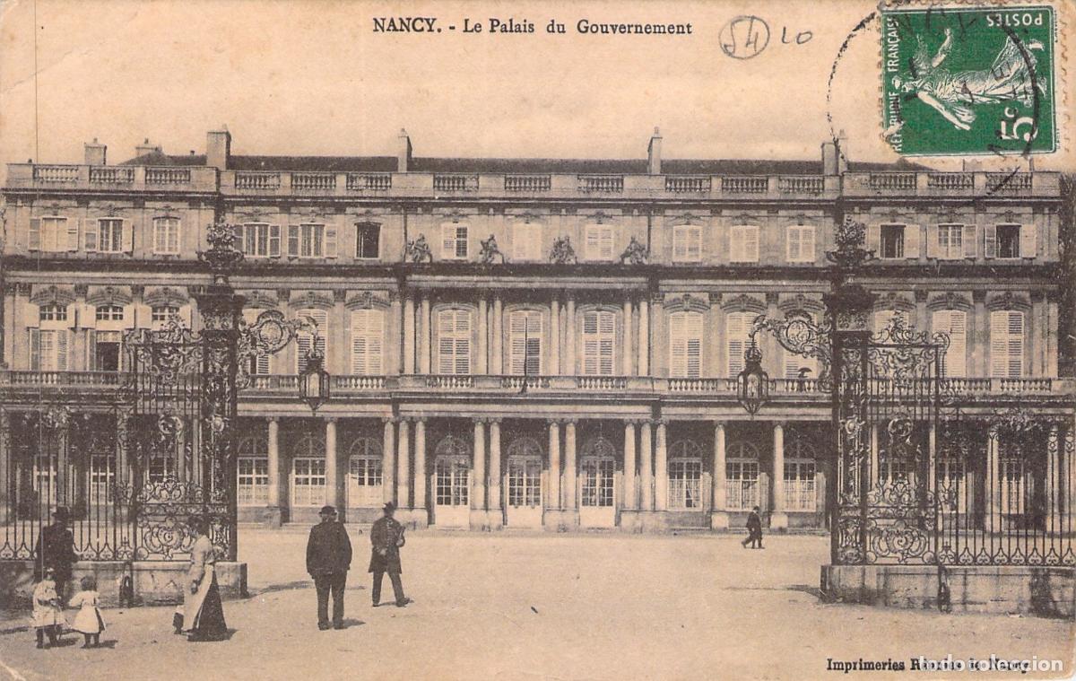 Postkarten: Postal de Nancy: El Palacio del Gobierno en Francia