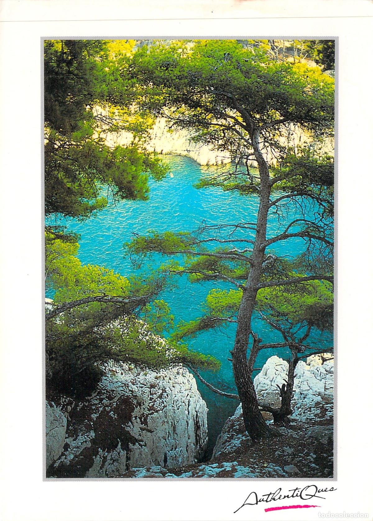 Postkarten: Postal de las Calanques de Cassis y Marsella, Francia