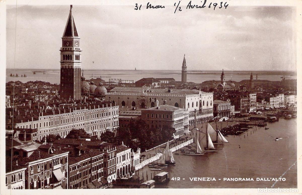 Postales: Postal de Venecia Vista Panor&aacute;mica con el Campanario de San Marcos