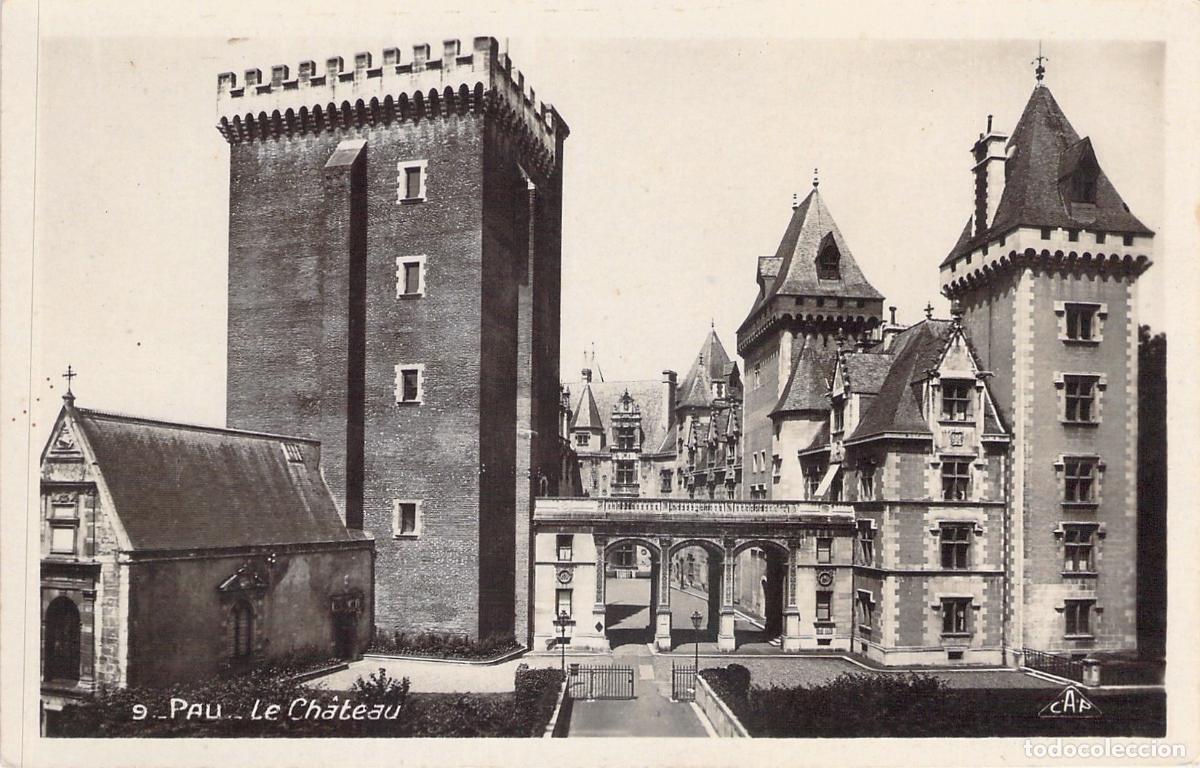 Postcards: Postal Real Photo del Castillo de Pau, Francia