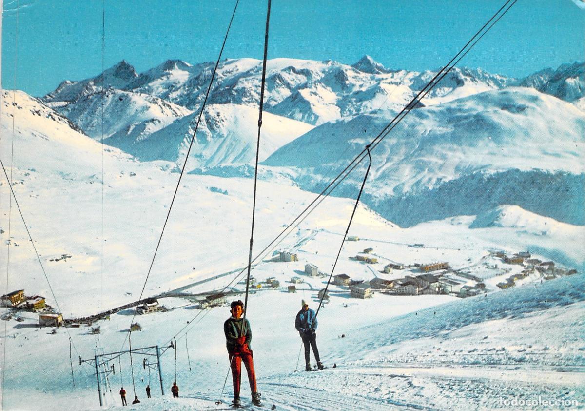 Postcards: Postal de Alpe d'Huez Francia Telesqu&iacute; del Signal