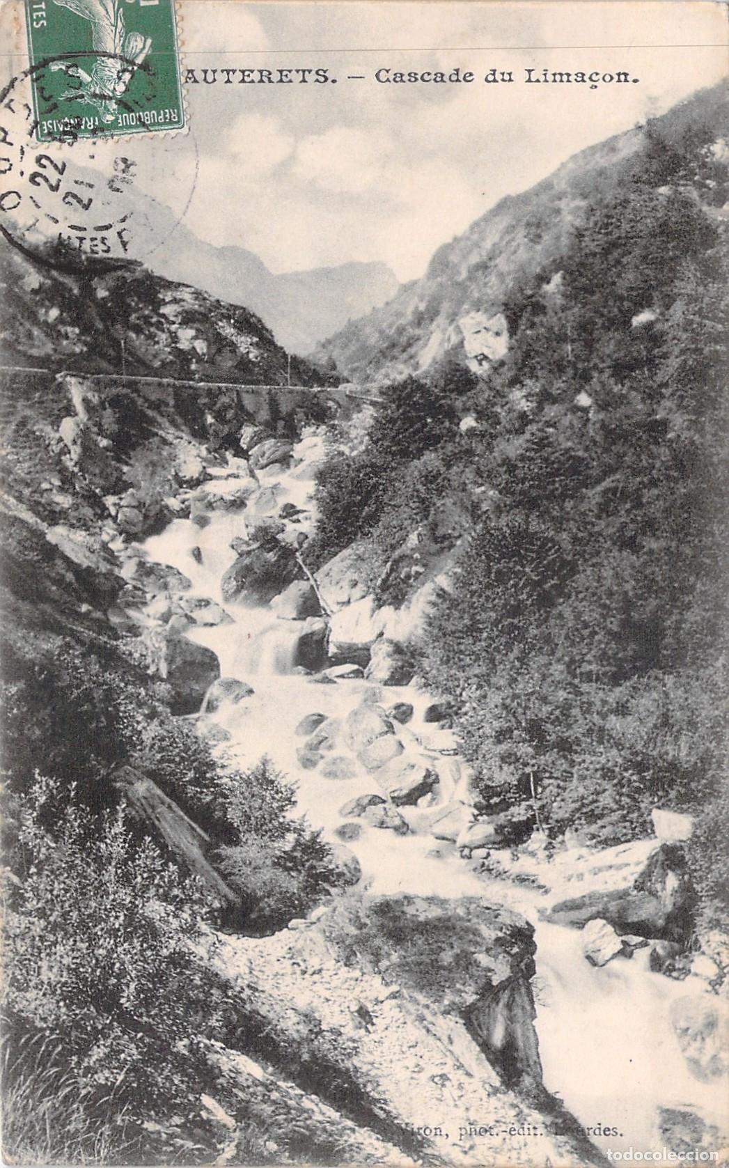 Postkarten: Postal de la Cascada del Lima&ccedil;on en Cauterets, Francia