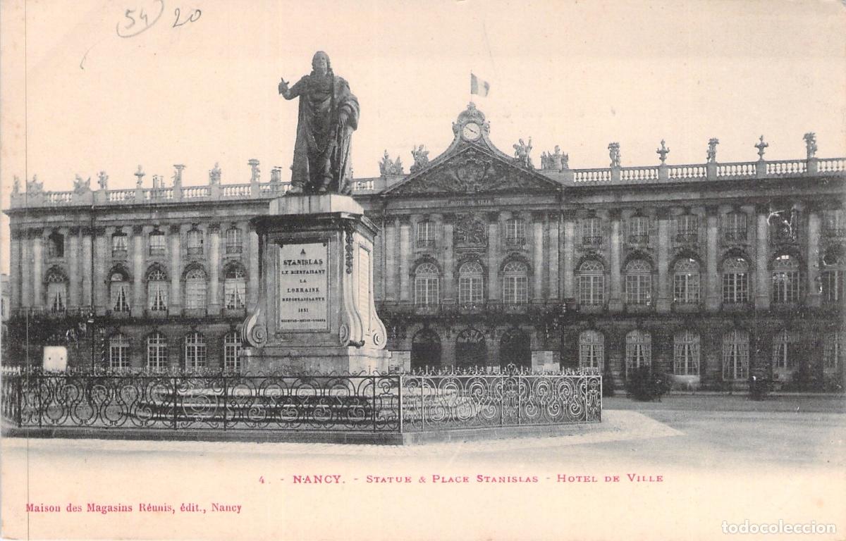 Postales: Postal de Nancy, Francia: Plaza Stanislas y Ayuntamiento