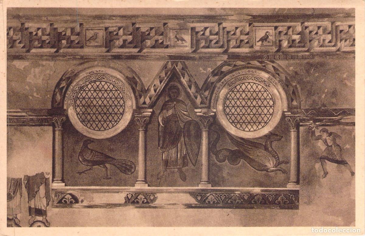 Postales: Postal de Poitiers: Pintura Medieval en Baptist&egrave;re Saint-Jean