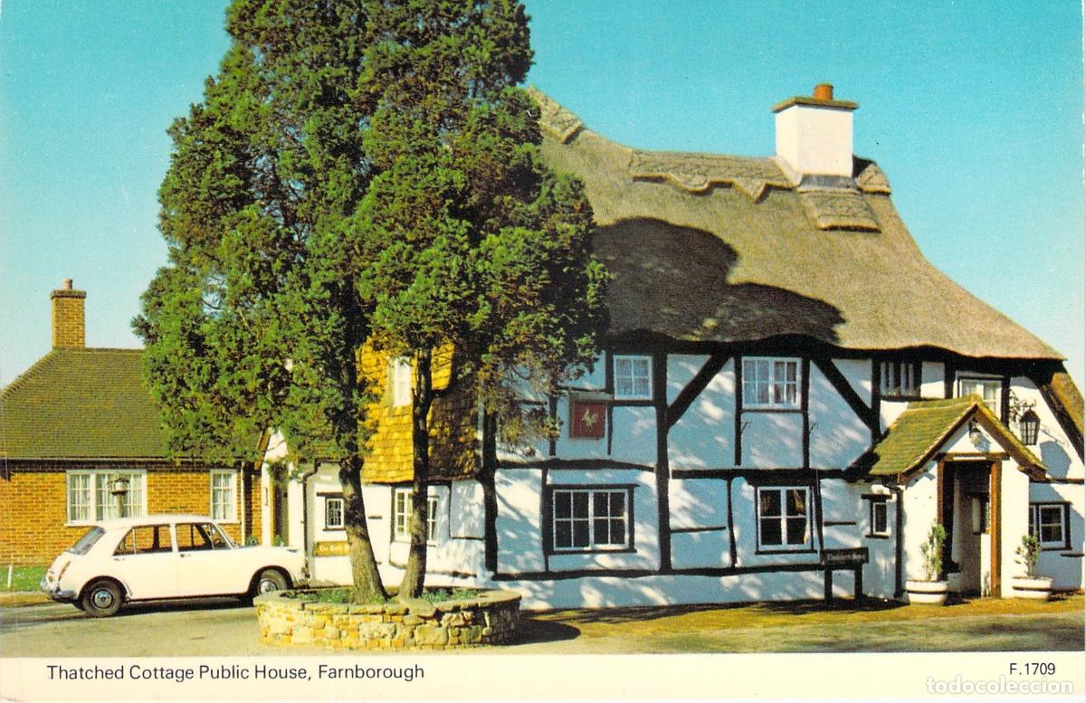 Postales: Postal de la Taberna Thatched Cottage en Farnborough Inglaterra