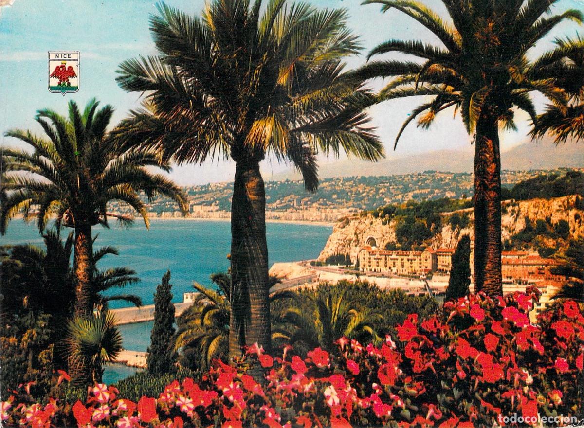 Postales: Postal de Niza, Vista de la Bah&iacute;a de los &Aacute;ngeles en Costa Azul
