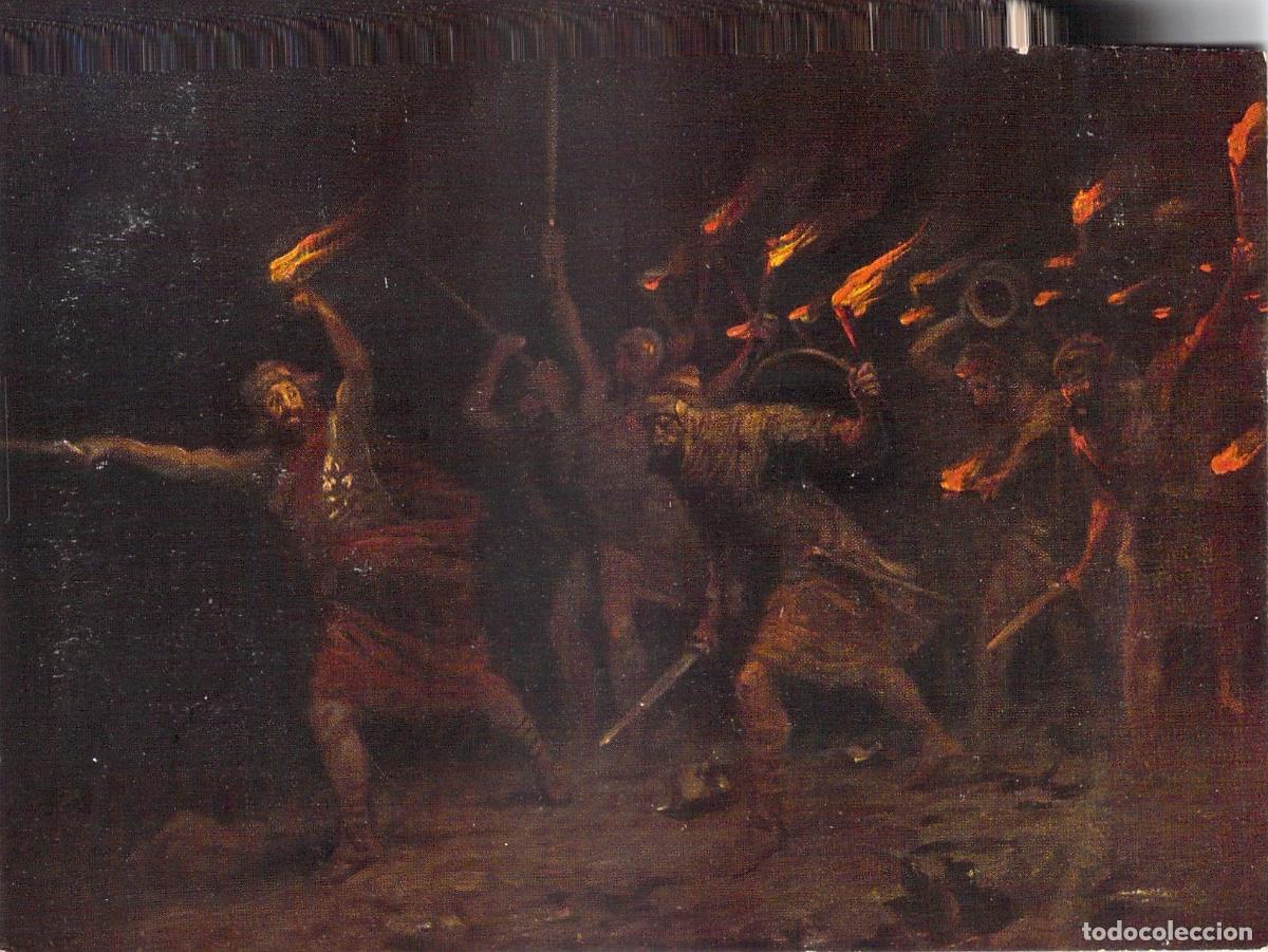 Postales: Postal Ilustraci&oacute;n B&iacute;blica de Gede&oacute;n y la Espada del Se&ntilde;or