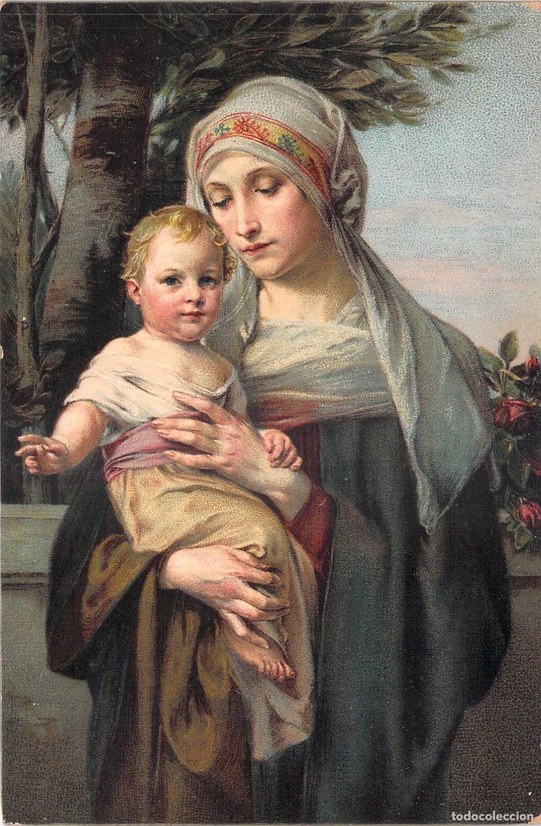 Cartoline: Postal Virgen Mar&iacute;a y el Ni&ntilde;o Jes&uacute;s Mater Amabilis por Martin Feuerstein