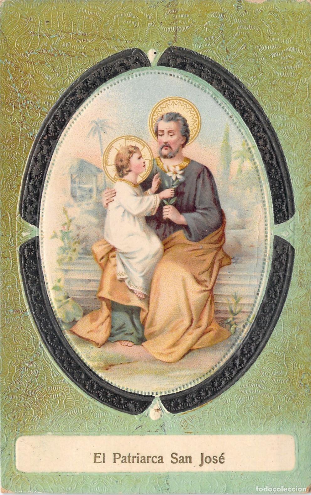 Postkarten: Postal Relieve de El Patriarca San Jos&eacute; con el Ni&ntilde;o Jes&uacute;s