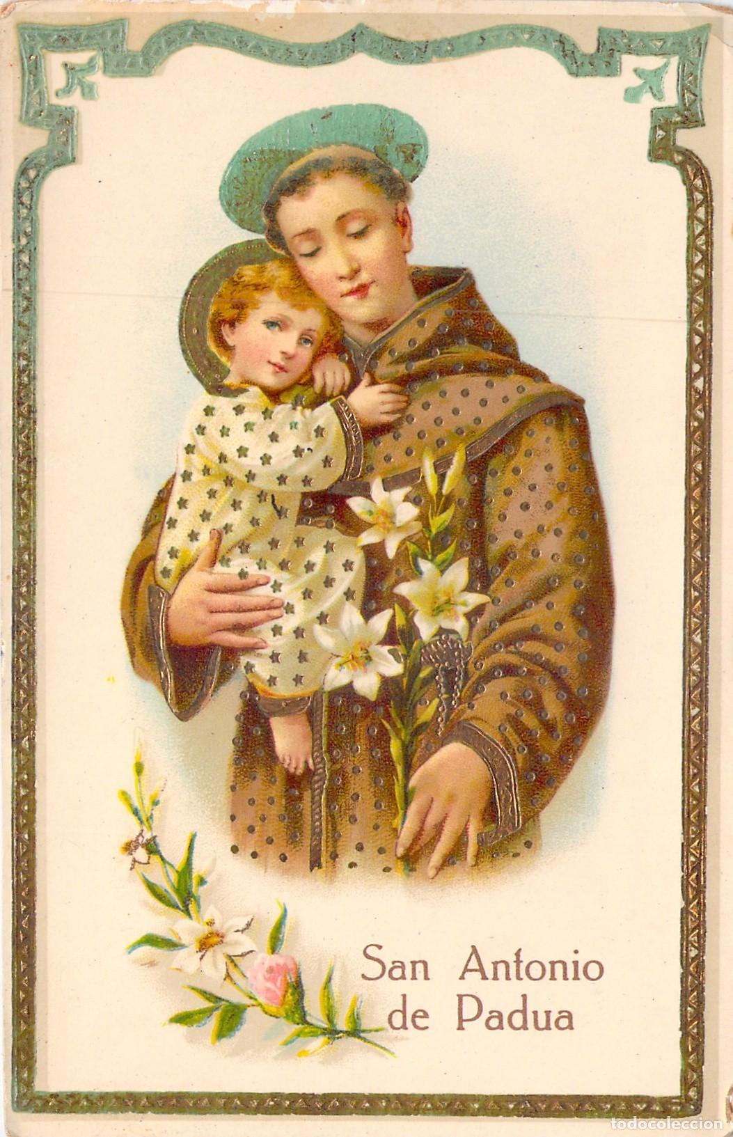 Postcards: Postal Religiosa de San Antonio de Padua con el Ni&ntilde;o Jes&uacute;s