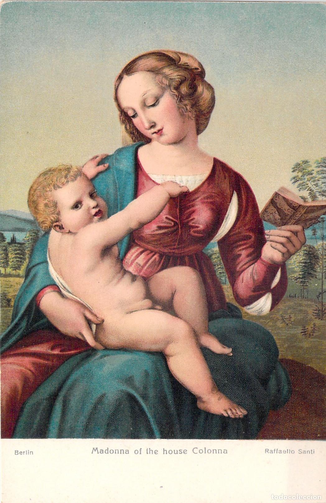 Postales: Postal de la Virgen Colonna de Rafael Sanzio, Stengel