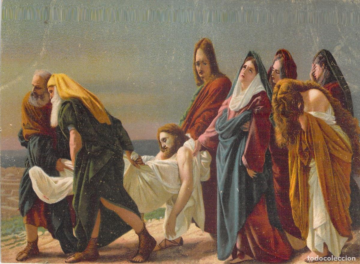 Postales: Postal de Arte Religioso El Santo Entierro por Antonio Ciseri