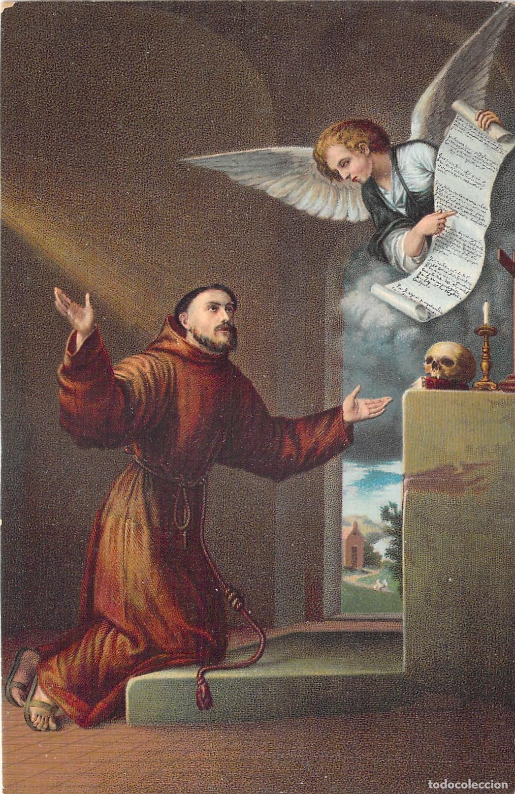 Postales: Postal Art&iacute;stica de San Francisco por Bartolom&eacute; Esteban Murillo