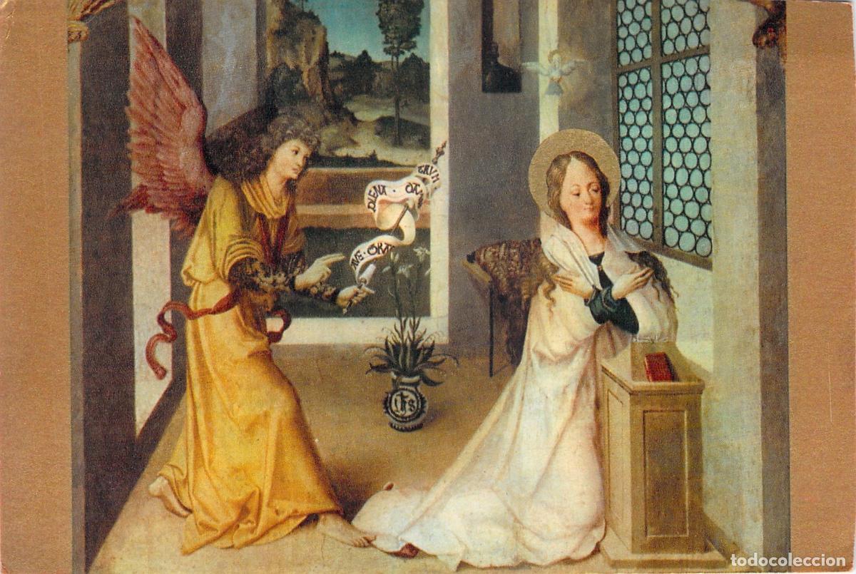Postales: Postal de la Anunciaci&oacute;n, Escuela Suaba - Museo de Dijon