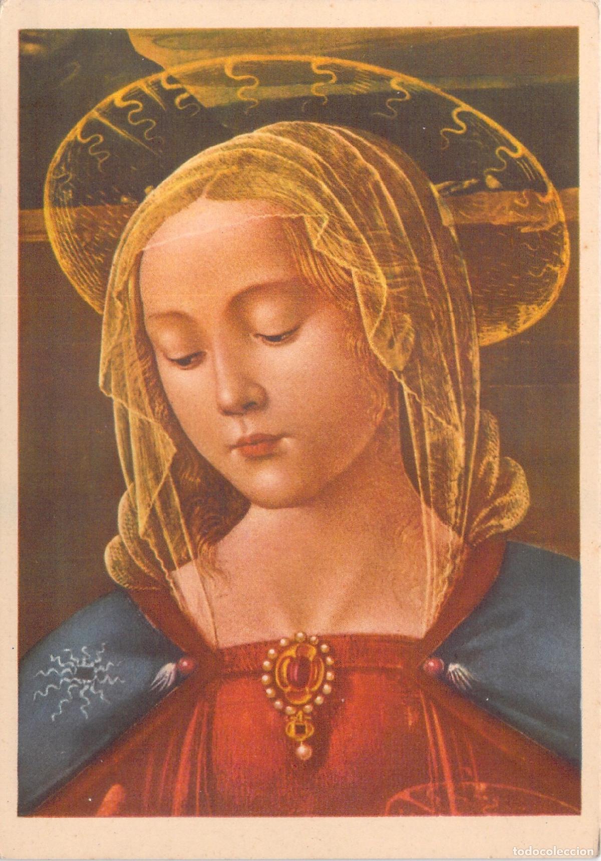 Postales: Postal Art&iacute;stica Busto de la Virgen de Ghirlandaio Casa Ba&ntilde;eres
