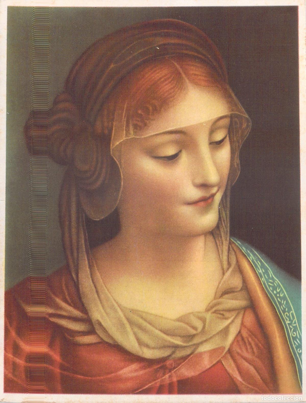 Postales: Postal de Arte La Virgen Detalle de Bernardino Luini