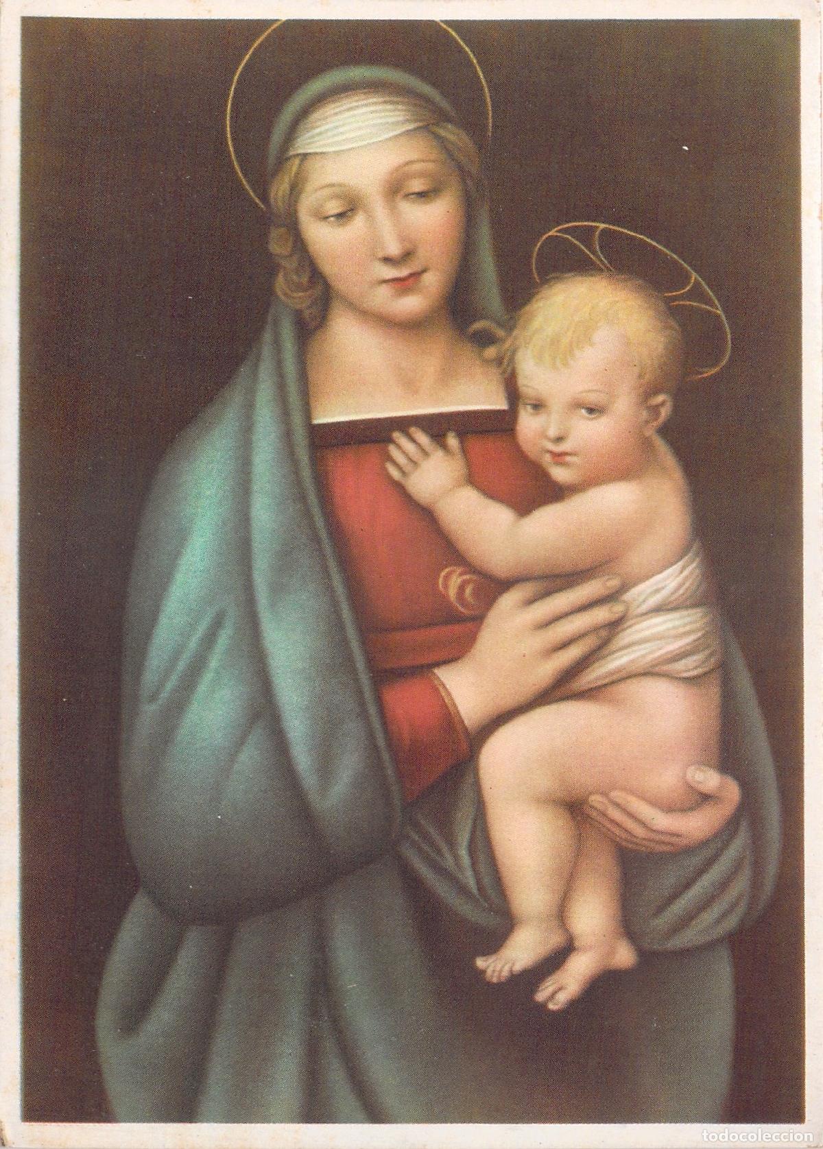 Postales: Postal Art&iacute;stica La Madonna del Granduca de Rafael Galer&iacute;a Pitti