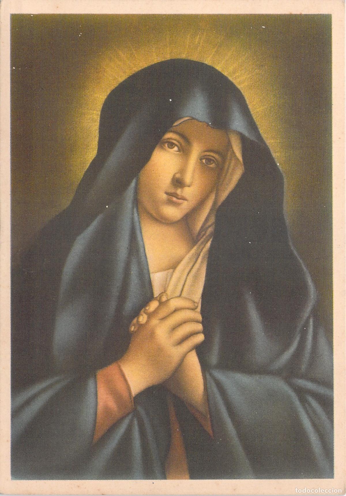 Postales: Postal Religiosa de la Virgen Dolorosa de Sassoferrato Uffizi