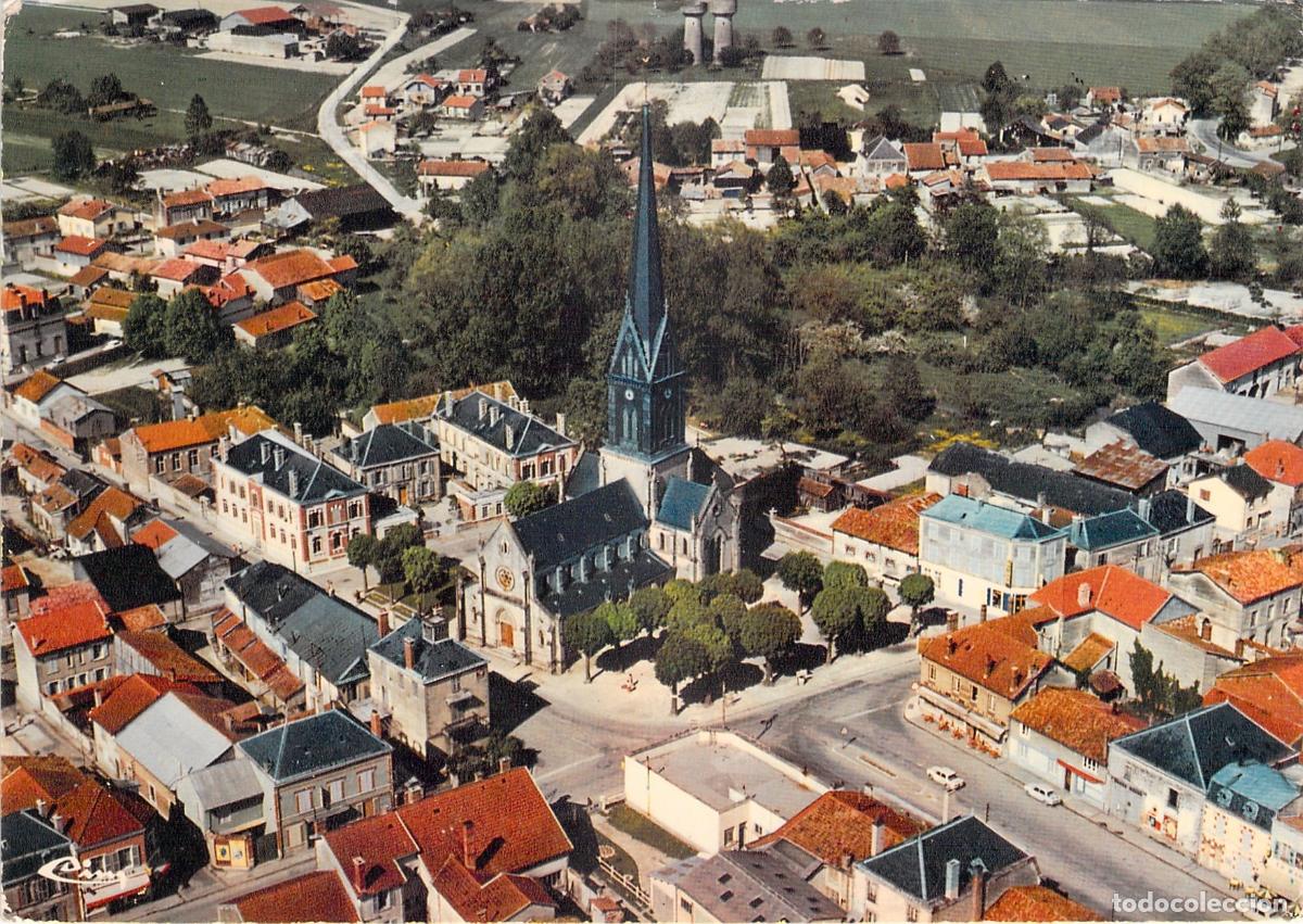 Postales: Postal de Mourmelon-le-Grand, Vista A&eacute;rea del Centro de la Ciudad