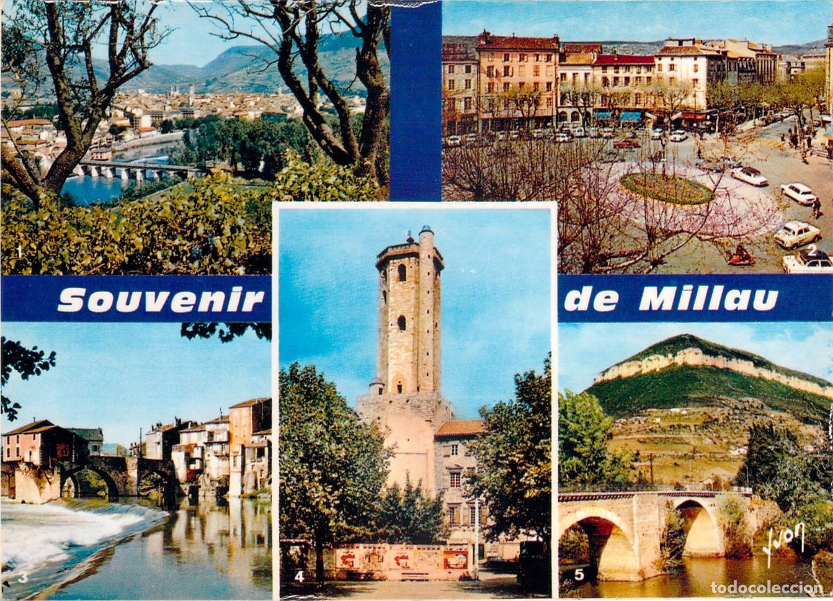 Postales: Postal Multivista de Millau Aveyron Francia Souvenir