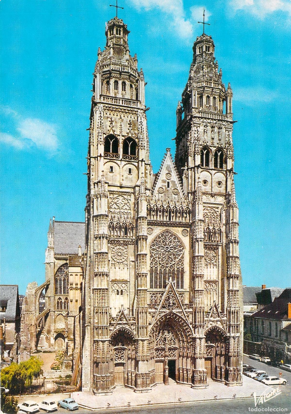 Cartes Postales: Postal de la Catedral de Saint-Gatien en Tours Francia