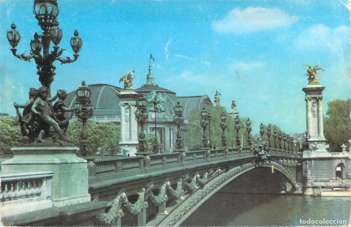 Postales: Postal Puente Alejandro III en Par&iacute;s con Publicidad Pelletier