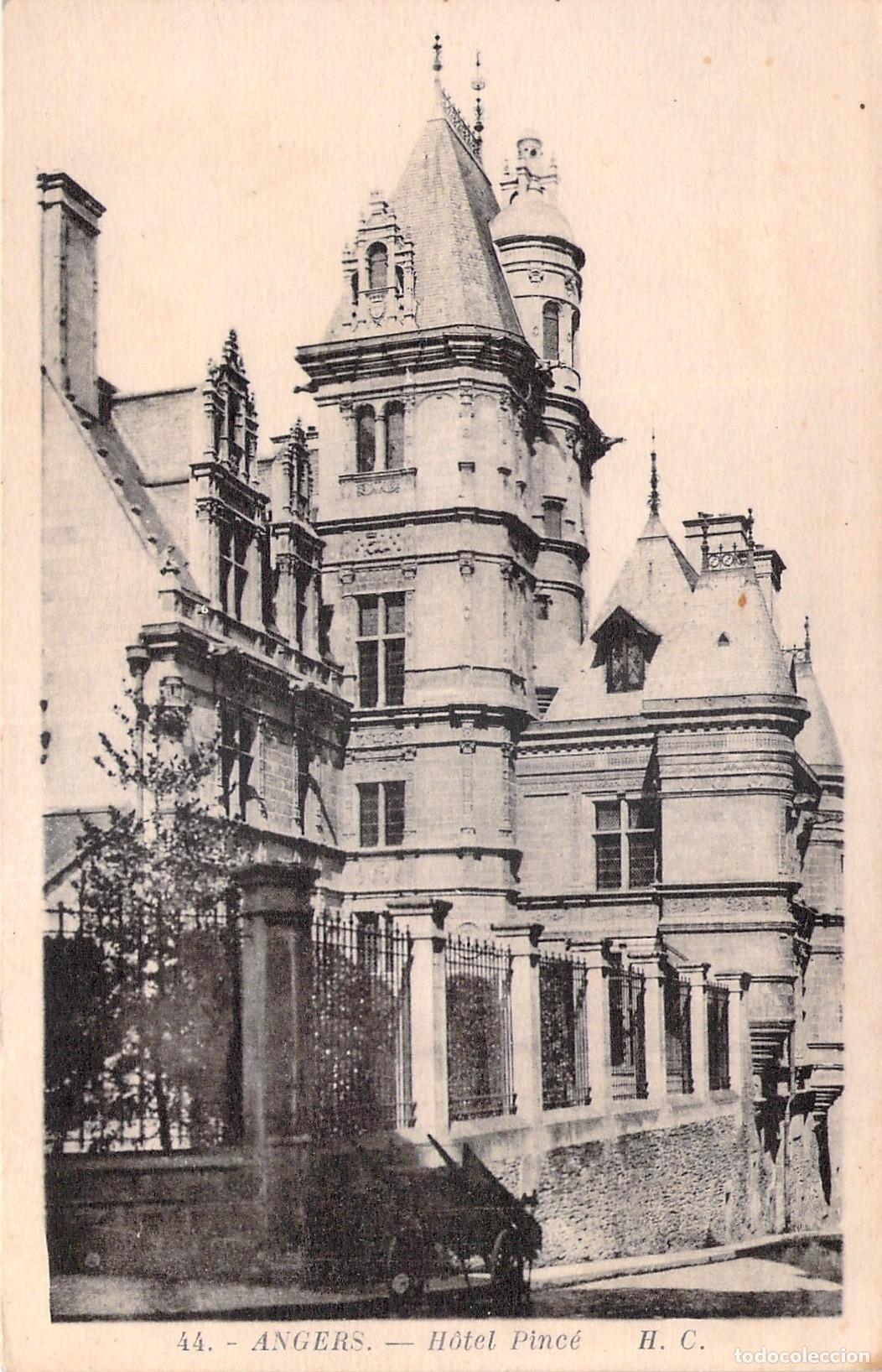 Cartes Postales: Postal de Angers - Vista del Hist&oacute;rico H&ocirc;tel Pinc&eacute;