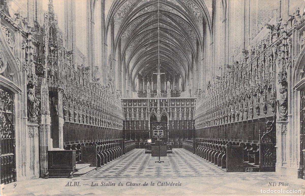 Postales: Postal Albi, Siller&iacute;a del Coro de la Catedral de Santa Cecilia, Francia