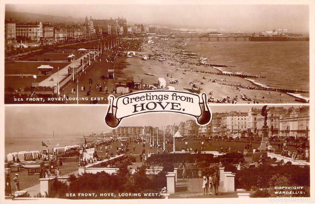 Postales: Postal Real de Hove Paseo Mar&iacute;timo y Playa Inglaterra