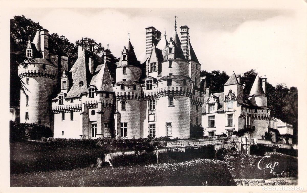 Postales: Postal Castillo de Uss&eacute; Vista General de Francia Real Photo