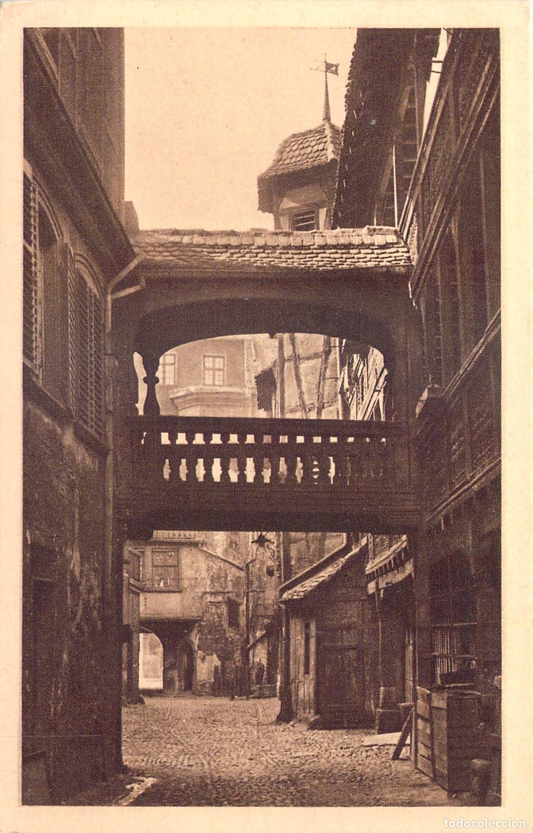 Postales: Postal de Estrasburgo Cour du Corbeau Alsacia Francia