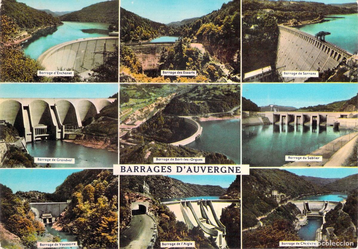 Postales: Postal Multivista de las Grandes Presas de Auvergne
