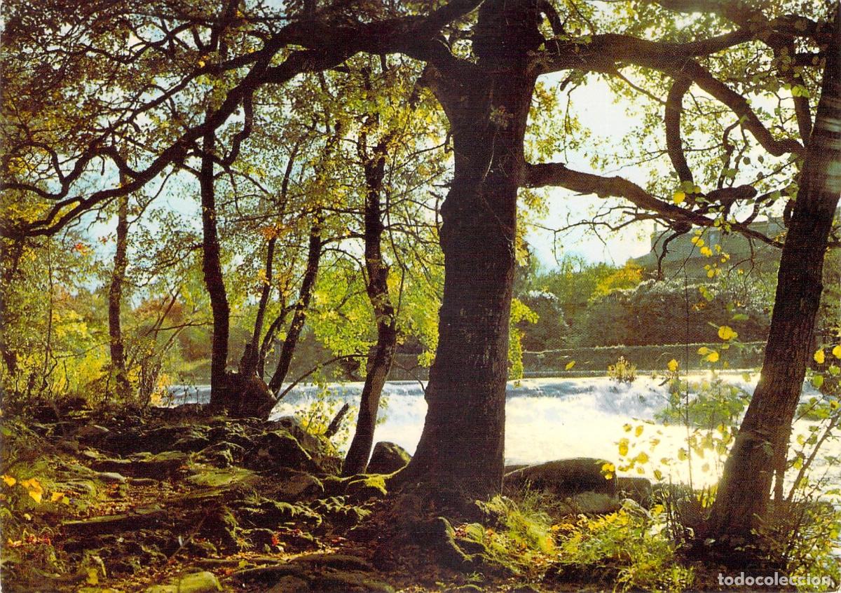 Postales: Postal Bosques y R&iacute;os de Francia con Poema de Heredia