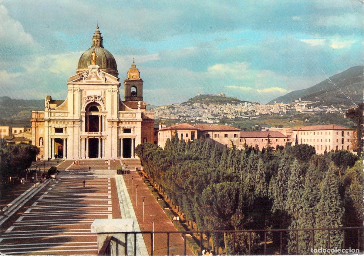 Postales: Postal de la Bas&iacute;lica de Santa Mar&iacute;a de los &Aacute;ngeles en As&iacute;s
