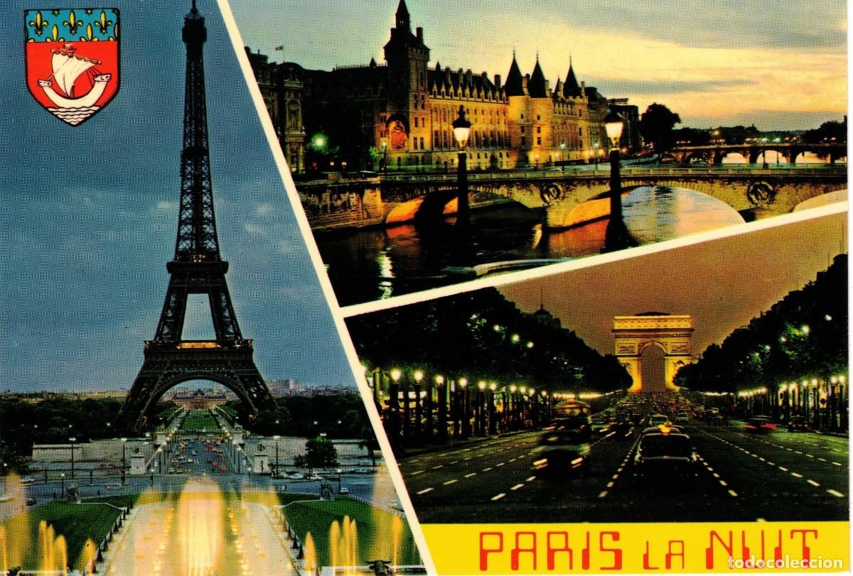 Postales: :::: PH342 - POSTAL - PARIS LA NUIT - LA TOUR EIFFEL