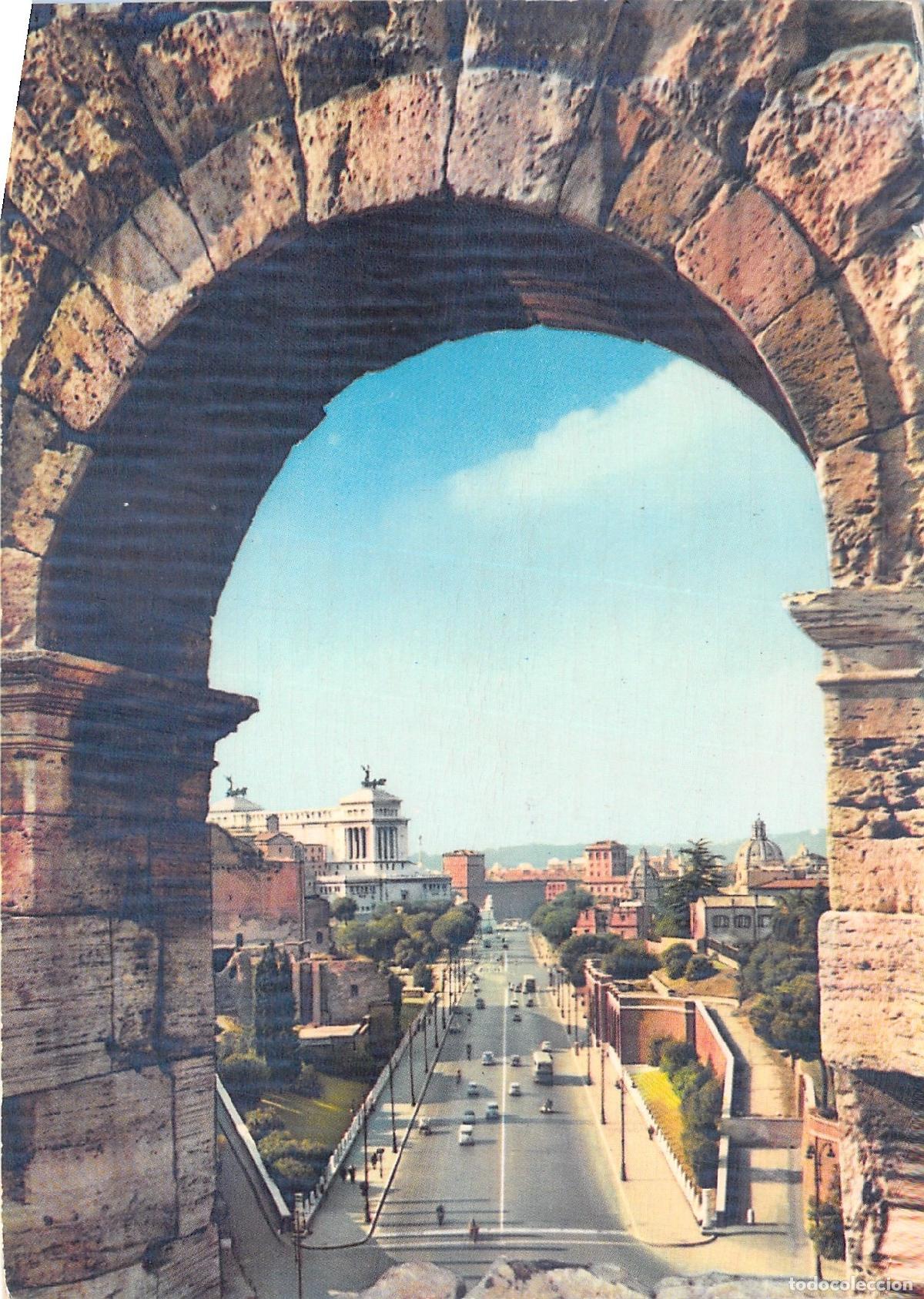 Cartoline: Postal de Roma con Vista Panor&aacute;mica de Via dell'Impero