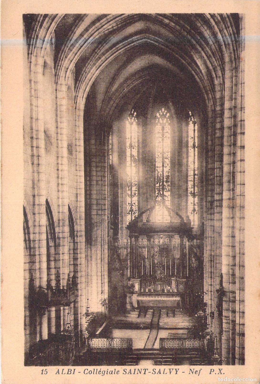 Postales: Tarjeta Postal Iglesia Colegiata Saint-Salvy Nave Albi Francia