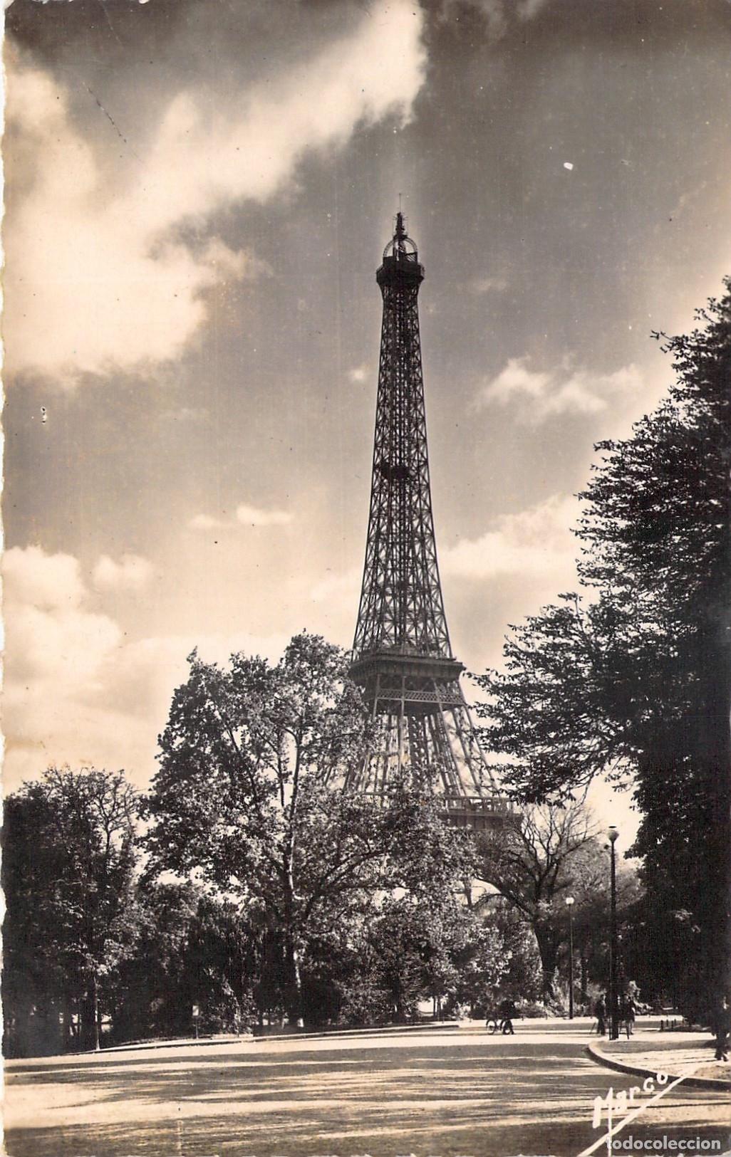 Cartoline: Postal de la Majestuosa Torre Eiffel en Par&iacute;s, Ediciones Marco