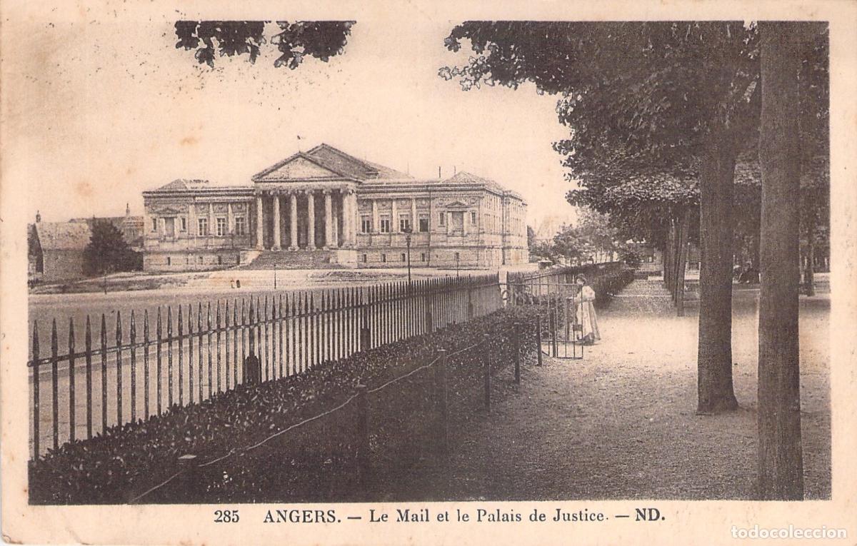 Cartoline: Postal de Angers, Francia - Le Mail y el Palacio de Justicia
