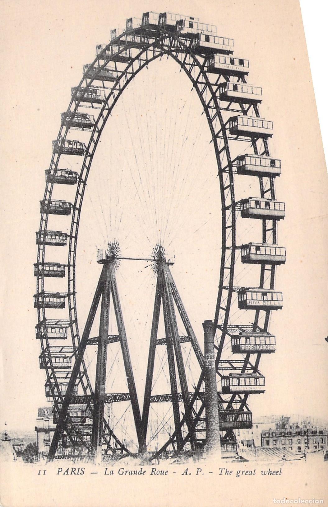 Cartoline: Postal de La Grande Roue de Par&iacute;s - Gran Rueda