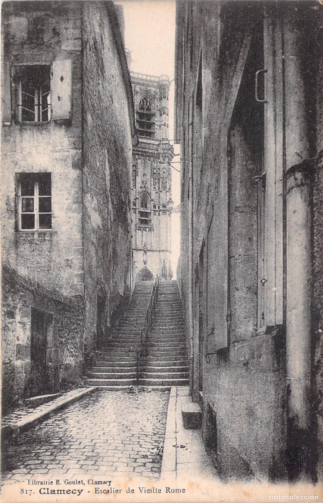 Postales: Tarjeta Postal de Clamecy - Escalier de Vieille Rome, Francia