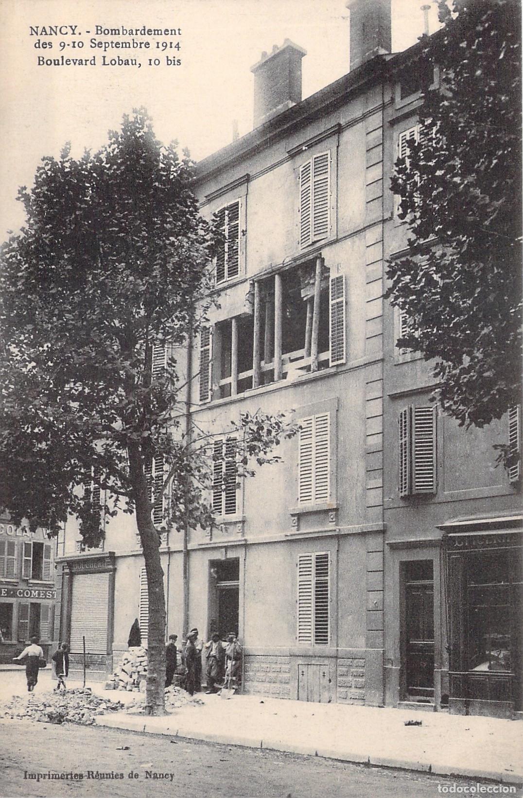 Postales: Postal Nancy Francia Bombardeo Boulevard Lobau Primera Guerra Mundial