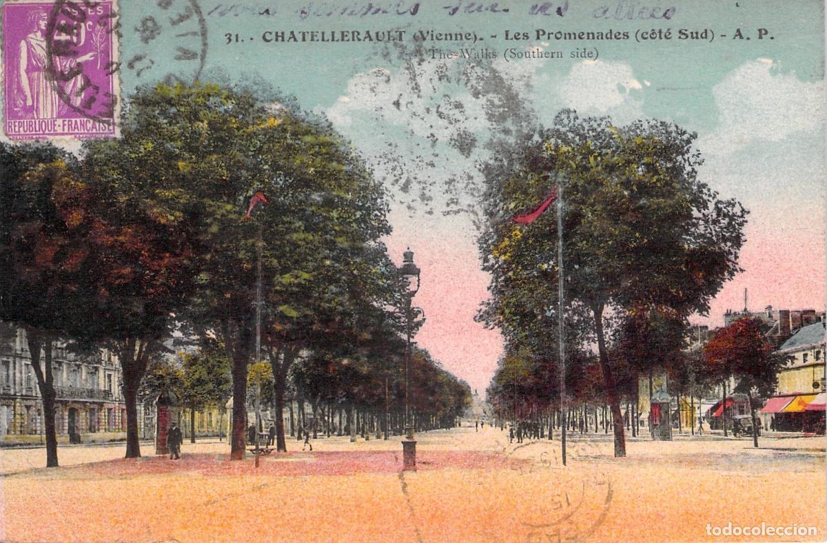 Postales: Postal de Ch&acirc;tellerault Francia - Les Promenades Lado Sur
