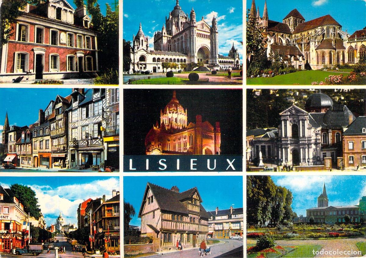 Postales: Postal Multivista de Lisieux - Bas&iacute;lica y Monumentos de Calvados