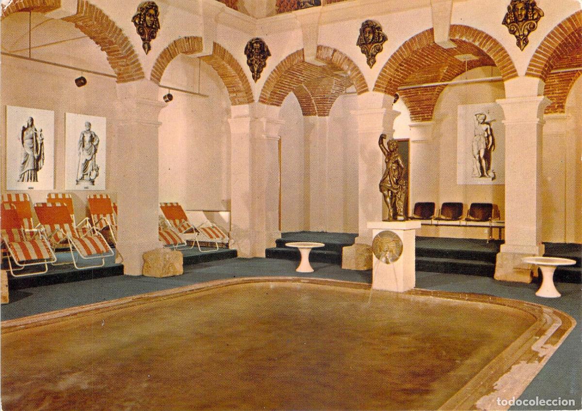 Postkarten: Postal Piscina Romana de Am&eacute;lie-les-Bains Termas Monumento Hist&oacute;rico